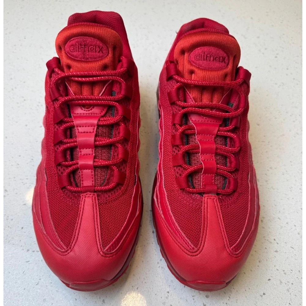 Nike Air Max 95 Sneakers Mens 10.5 Red Excellent Streetwear